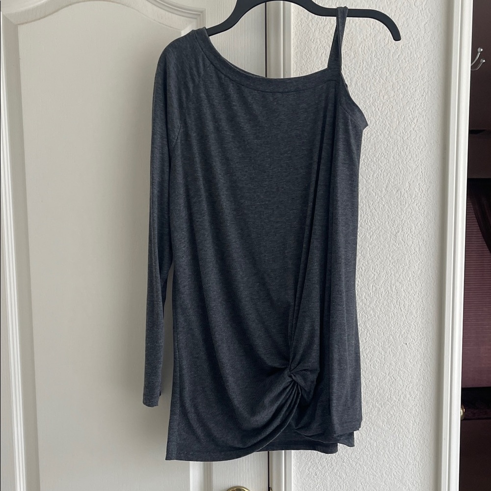 Elegant Gray Women's Top